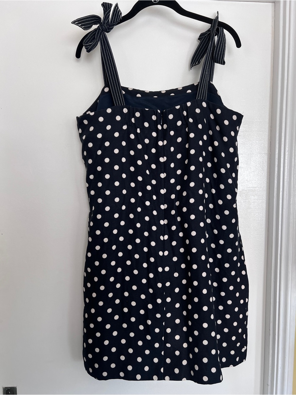 J. Crew Navy and White Polka Dot Dress - Picture 5 of 7